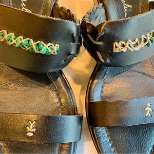 Henry Beguelin Black Leather Sandals IT 39 1/2 US 9 1/2